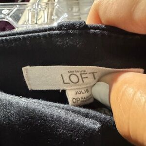 LOFT Ankle & Cropped Pants - Black